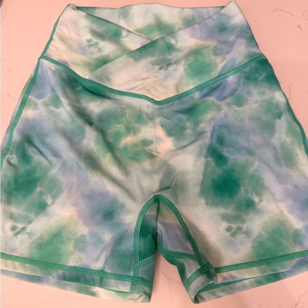Green Swirl Shorts Buffbunny
